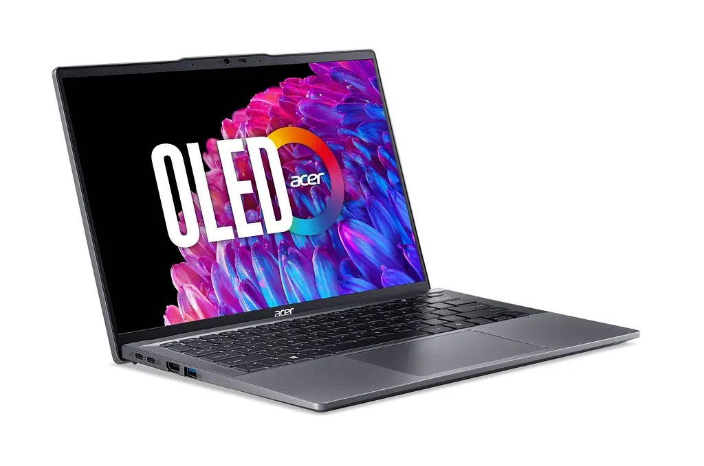 Ноутбук Acer Swift Go 14 SFG14-63 14 2.8K OLED, AMD R5-8645HS, 16GB, F512GB, UMA, Win11, сірий (NX.KTSEU.002) - фото 3