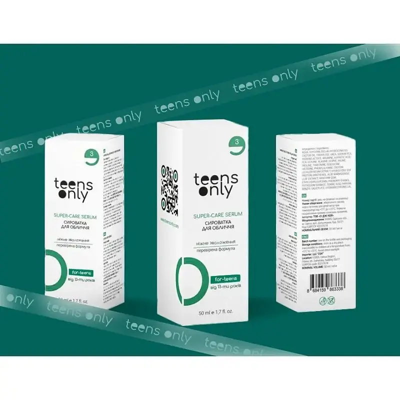 Сироватка для обличчя Teens Only For-Teens Anti-Acne Serum 13+ для проблемної шкіри проти висипань 50 мл (4820278290097) - фото 3