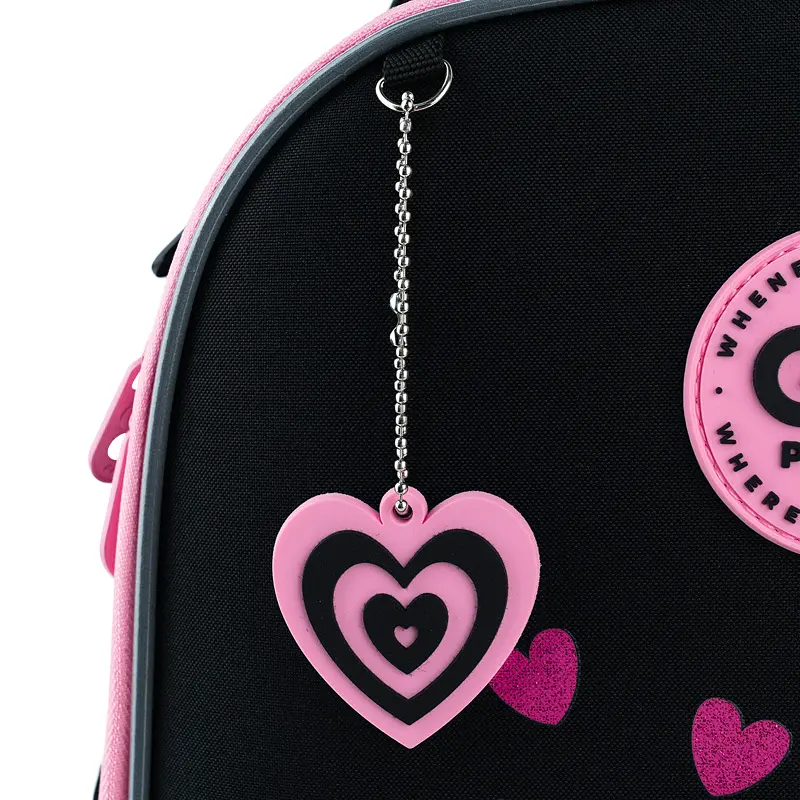 Рюкзак GoPack Education 165S Heart Черно-розовый (GO26-165S-2) - фото 14