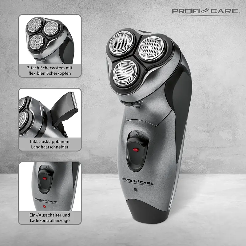Електробритва Profi Care PC-HR 3053 Anthrazit - фото 3