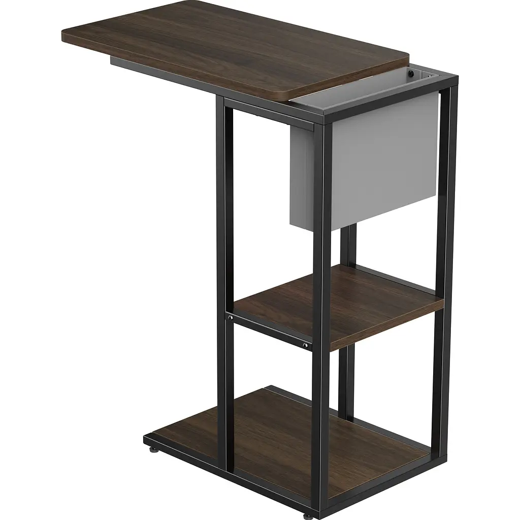 Приставной компьютерный стол OfficePro SD175DW Dark Wood Black [143310] - фото 3