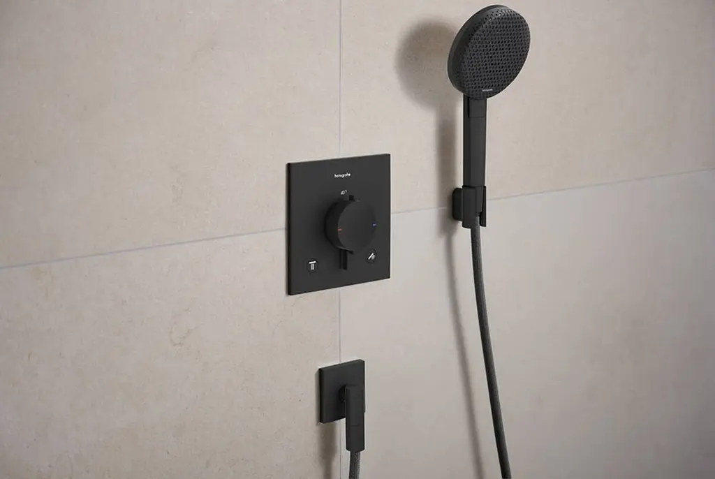 Термостат для душу Hansgrohe Ecostat Comfort E прихованого монтажу 2 function matt black 33711670 - фото 2