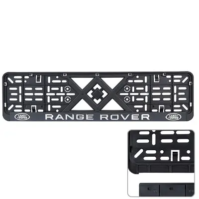 Рамка номера Range Rover клямка 3D напис Хромований / Поліпропілен гнучкий морозостійкий - фото 6