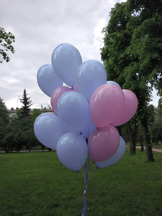 Кулька повітряна латексна 30 см (100) макарун сірий, IDEA7-DL-023 - фото 4