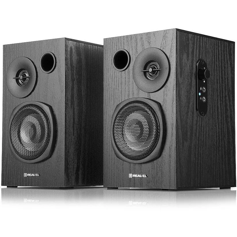 Комп'ютерні колонки 2.0 REAL-EL S235 18W Black - фото 2