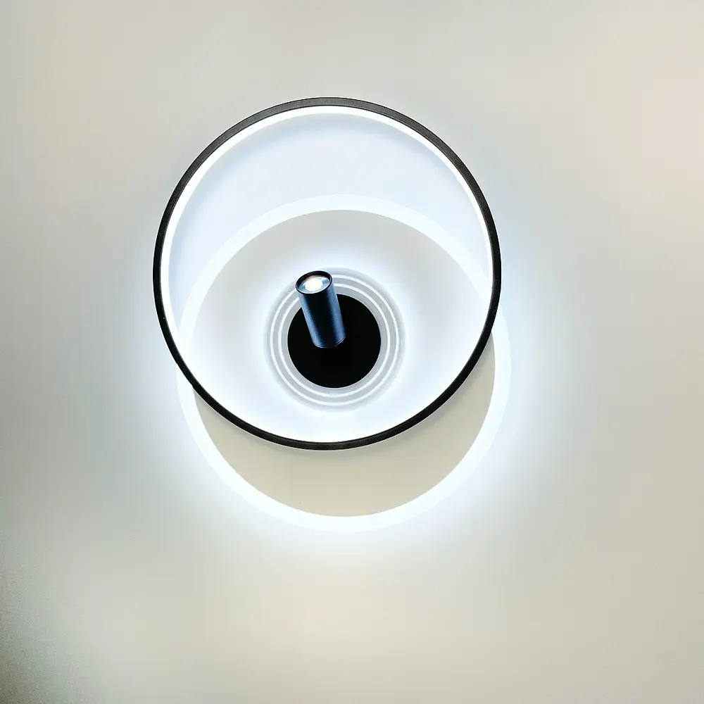 Стельова дизайнерська люстра LED Line.F MJ 50-500 BK+WT - фото 5