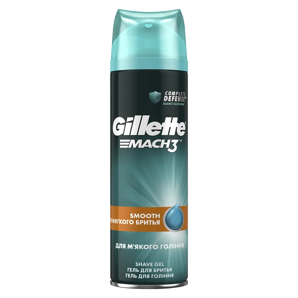 Гель для бритья Gillette Mach 3 Close & Smooth 200 мл - фото 2