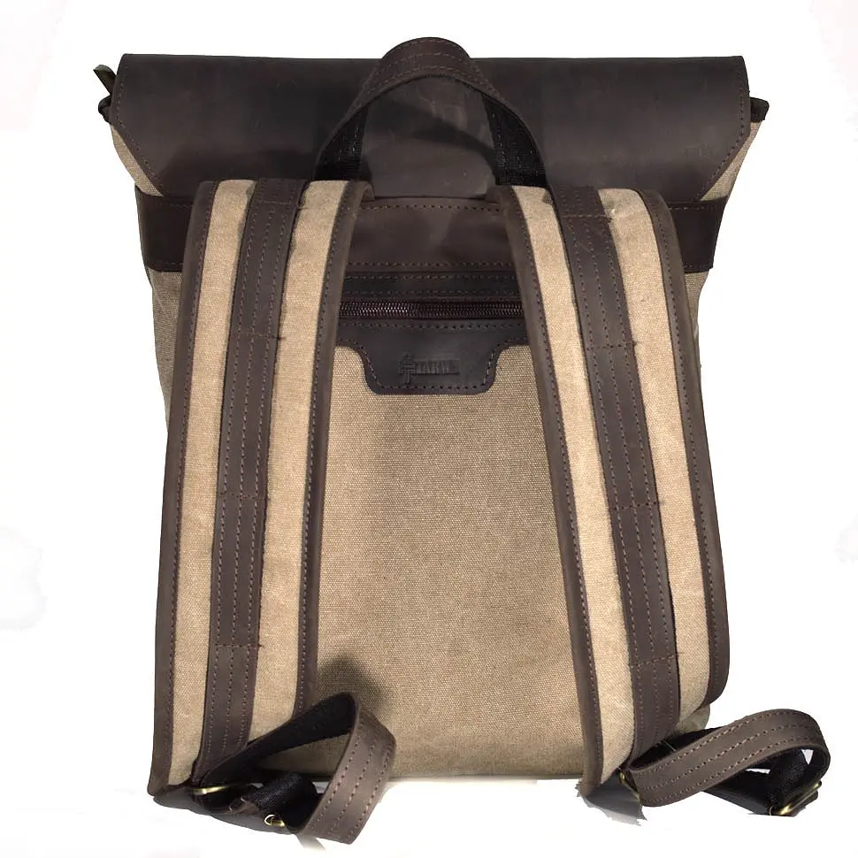 Чоловічий шкіряний рюкзак TARWA 40х30х16 см sum0026175 - фото 4