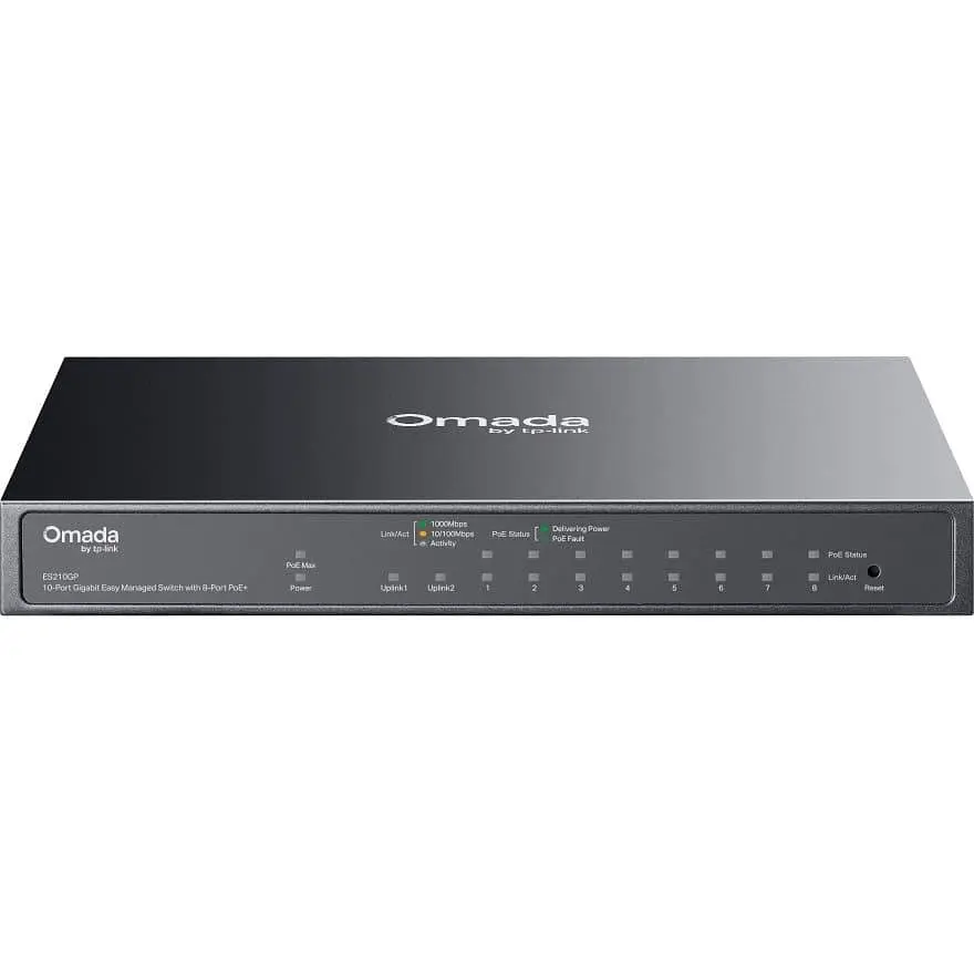 Комутатор TP-Link Omada ES210GP 10-Port Gigabit Smart PoE+ (ES210GP) - фото 4