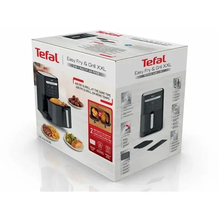 Мультипіч Tefal EasyFry&Grill XXL 1830 Вт чорна (EY801815) - фото 8