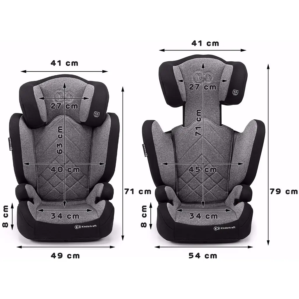 Автокрісло Kinderkraft Xpand 15-36 кг IsoFix Grey - фото 3