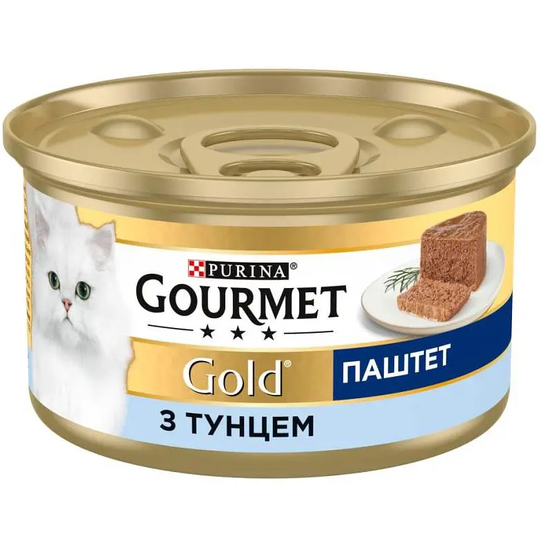 Вологий корм для котів Gourmet Gold Паштет з тунцем 85 г