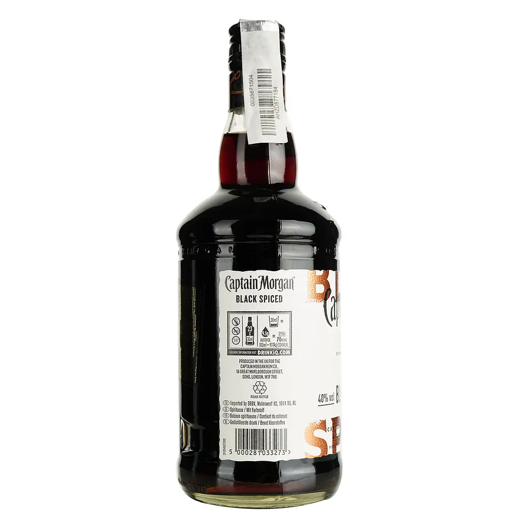 Алкогольний напій Captain Morgan Black Spiced 40% 0.7 л - фото 8