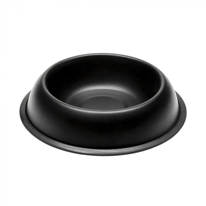 Миска Ferplast Mira Kc 78 для собак і котів, Ø28×7 см, з гуми, чорний - фото 4