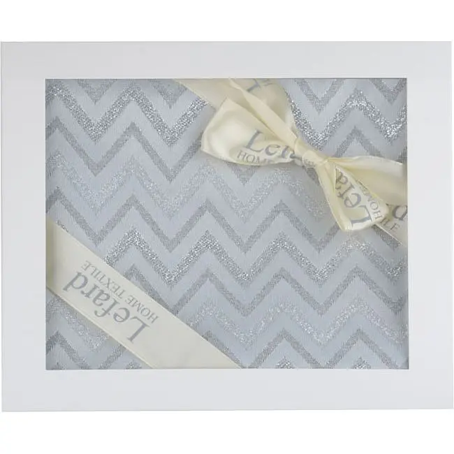 Ранер Lefard Home Textile Зигзаг гобеленовий зі срібним люрексом 40х100 см (812-006) - фото 3