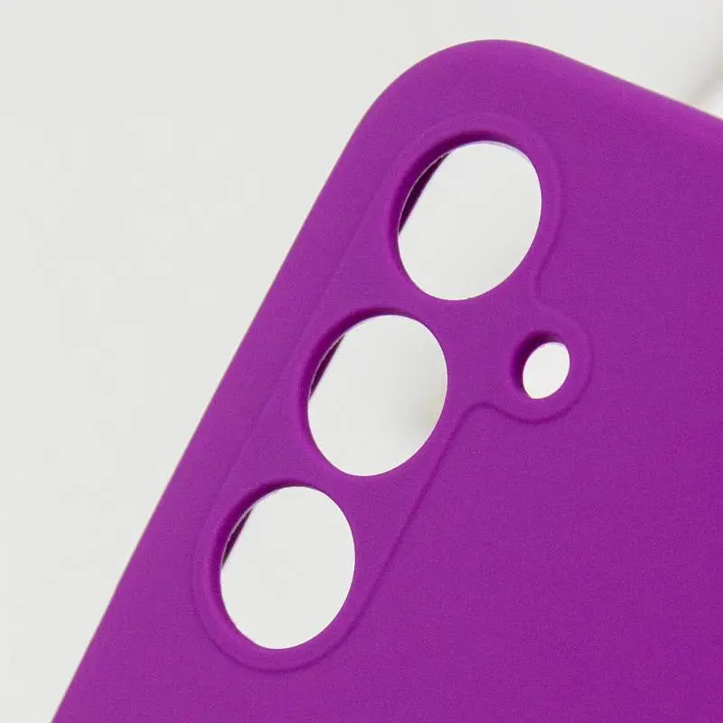 Чехол Silicone Cover Lakshmi Full Camera (AAA) для Samsung Galaxy A56 5G Сливовый / Purple - фото 4