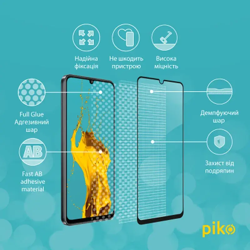 Скло захисне Piko Full Glue RealMe C53 Black (1283126577840) - фото 3