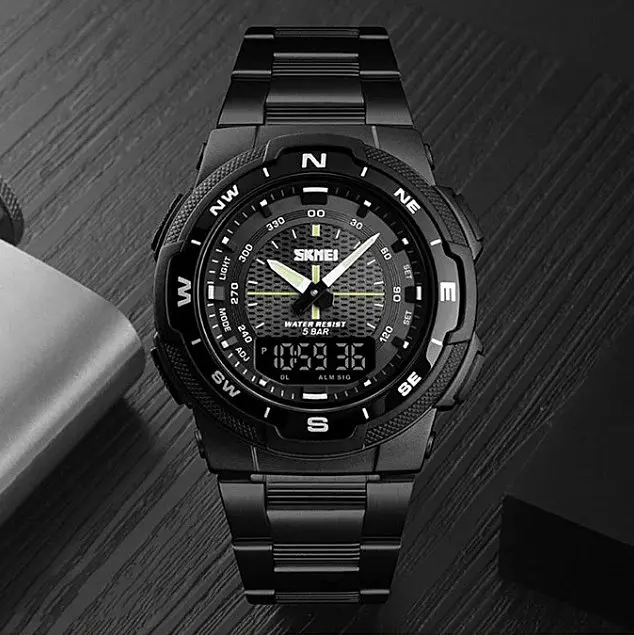Мужские наручные часы Skmei Marshal Black VIP - фото 5
