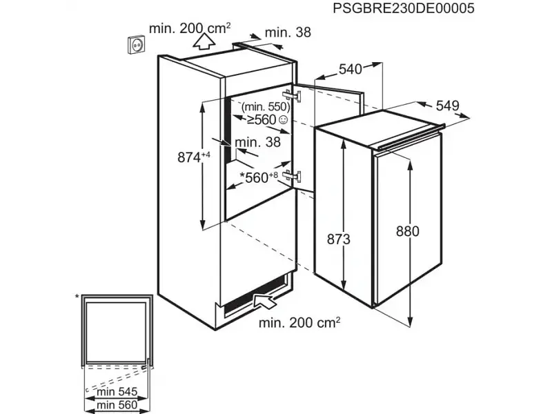 Холодильник з морозильною камерою Electrolux LFB2AE88S1 - фото 3