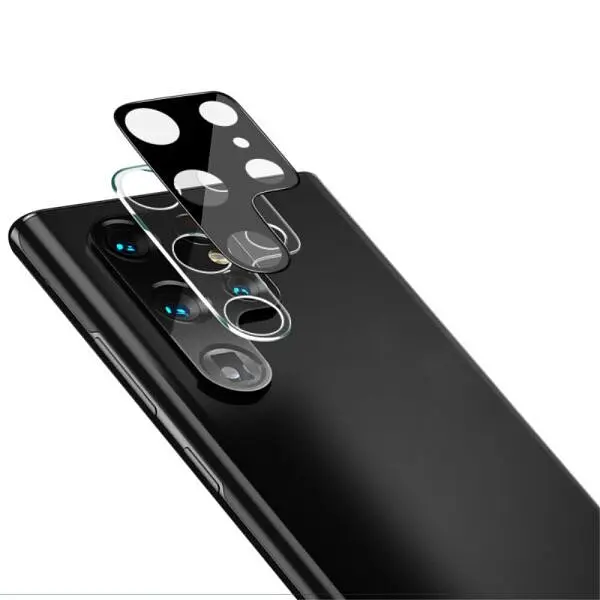 Защитное стекло на камеру DK 3D Color Glass для Samsung Galaxy S22 Ultra 5G S908 black - фото 2