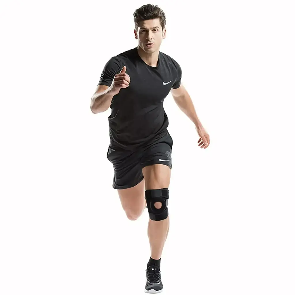 Еластичний бандаж на коліно Kosmodisk Knee Support, Фіксатор колінного суглоба, Наколінник, Чорний (6967549418) - фото 7