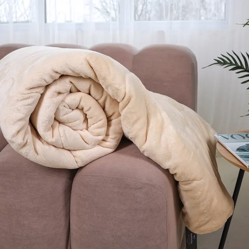 Ковдра-плед антиалергенна літо MirSon Plush Summer Milk 140х205 см молочна (2200010676396) - фото 8