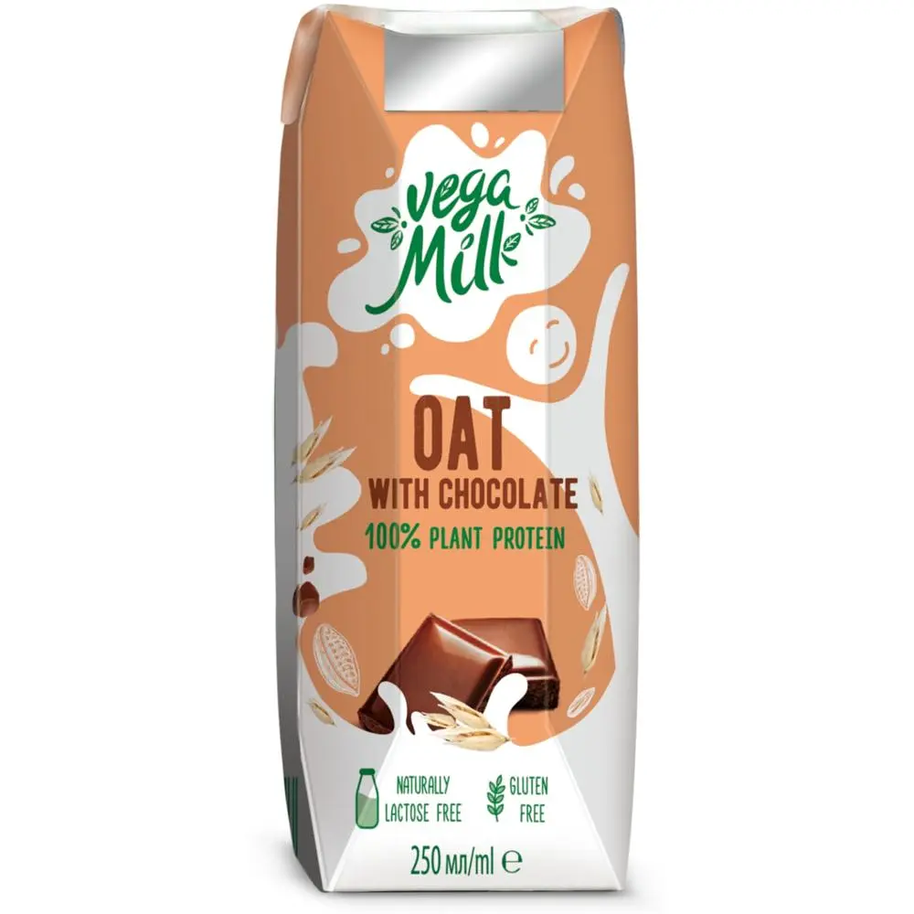Упаковка вівсяного напою Vega Milk з шоколадом 3.75 л (250 мл х 15 шт.) - фото 2
