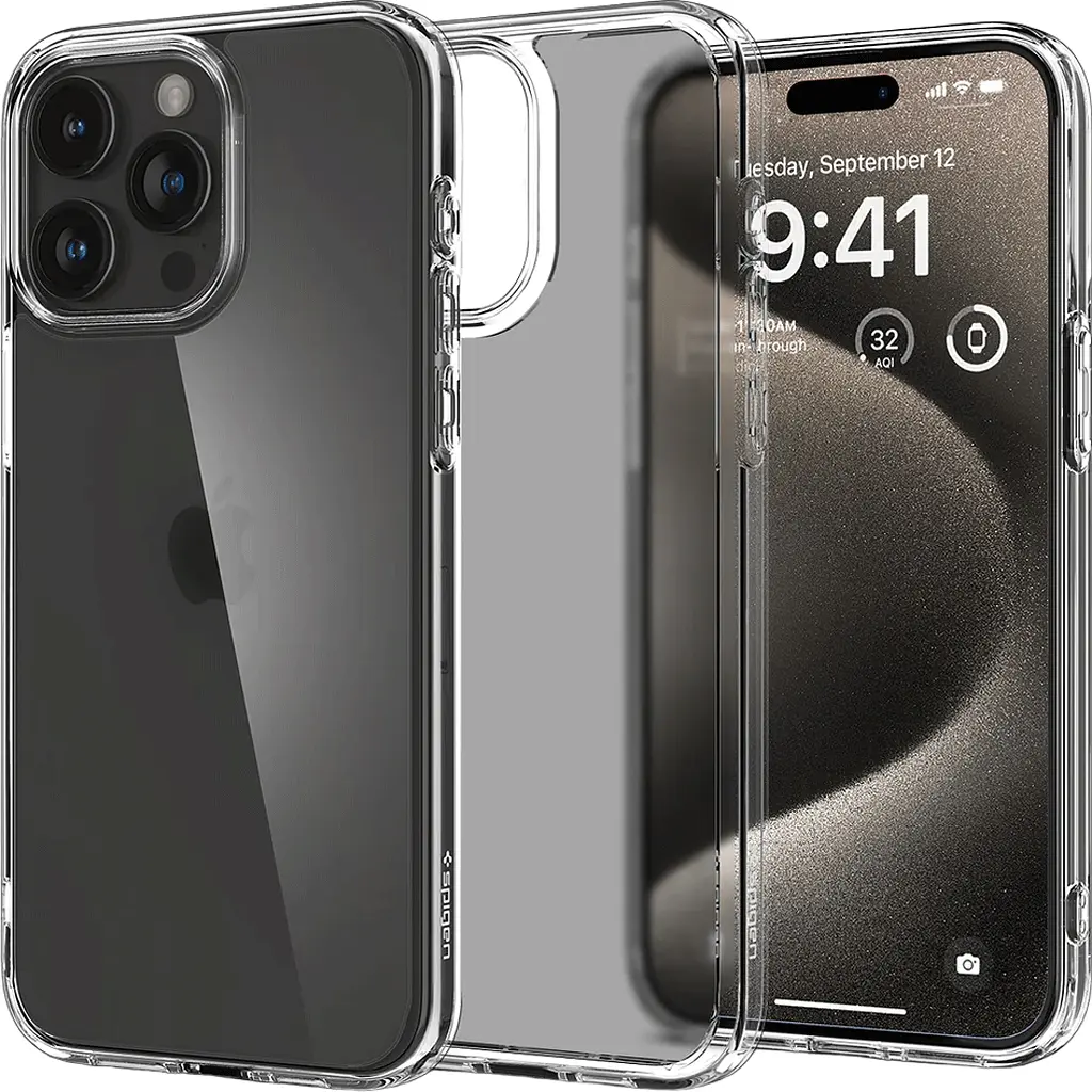 Чохол Spigen Ultra Hybrid Case для Apple iPhone 15 Pro Max Crystal Clear (ACS06565) [92141] - фото 2