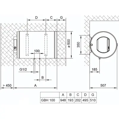 Бойлер TIKI GBH 100 ComfortH100V9 (700180) - фото 4