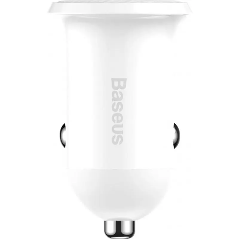 Автомобильное зарядное устройство Baseus Grain Pro 4.8A 2USB White - фото 2