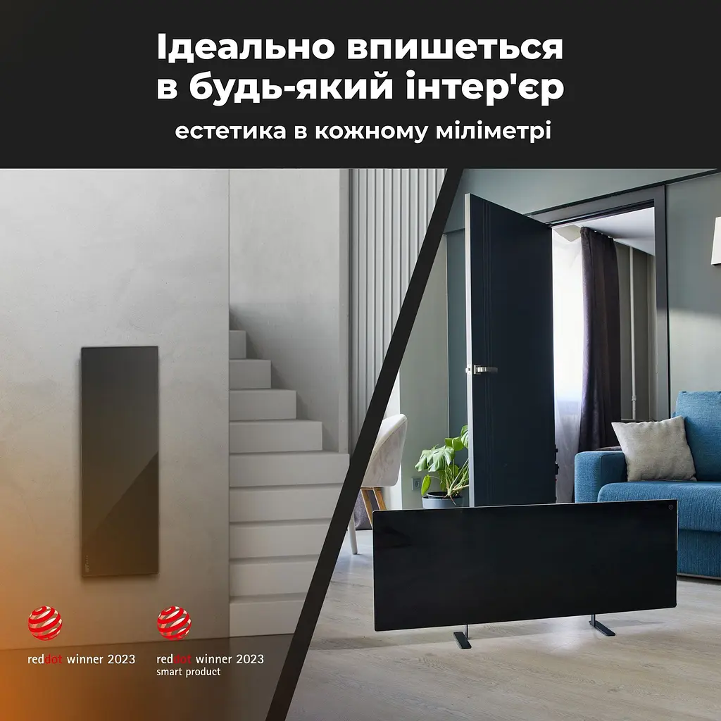 Конвекционный отопитель AENO Premium Eco Smart GH4S LED Black [AGH0004S] [119182] - фото 9