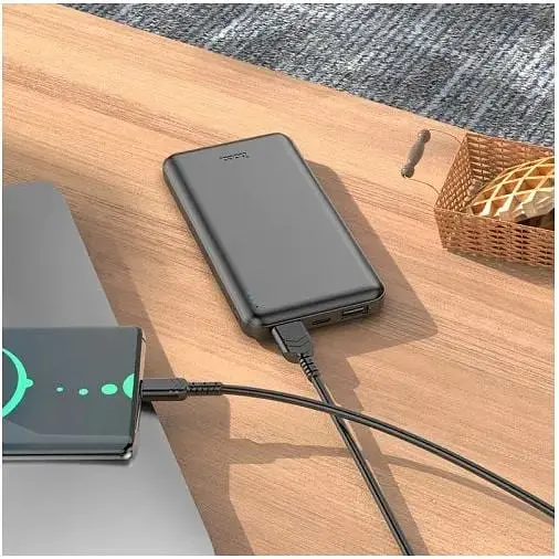 Внешний аккумулятор Hoco J100 High-ranking power bank 10000mAh черный 6931474783561 - фото 2