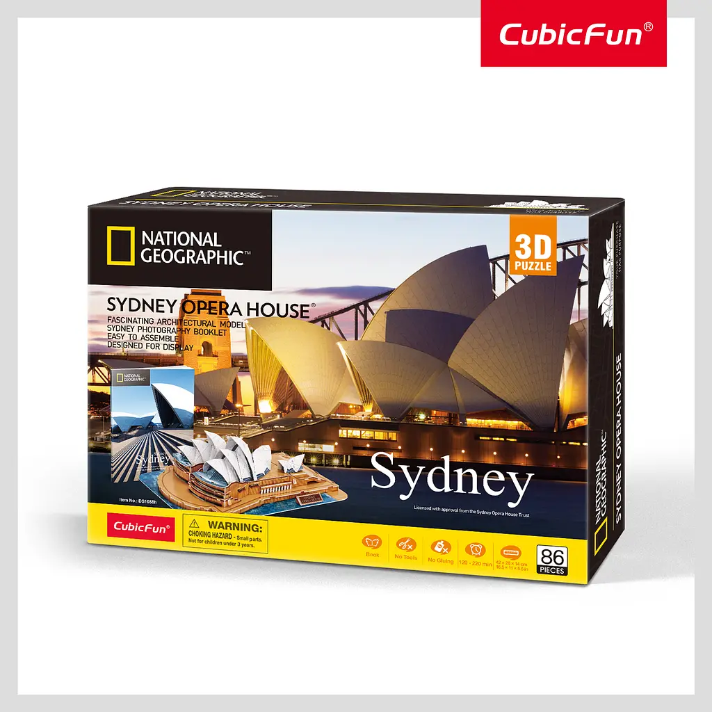 Трехмерная головоломка-конструктор CubicFun National Geographic Сидней (DS1088h) - фото 4