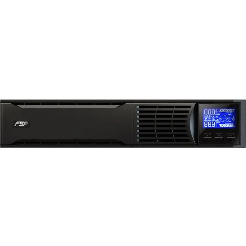 Джерело безперебійного живлення FSP Champ 3 kVA RM IEC (CH-1103RS) 3000VA/2700W Online IEC*6 CE W/CSB 12V9AHх6 6хIEC (PPF27A1105) - фото 2