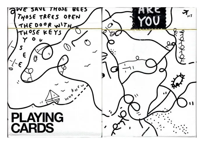 Карты игральные United States Playing Card Company Theory11 Shantell Martin (white) (PC_T11SMW) - фото 3