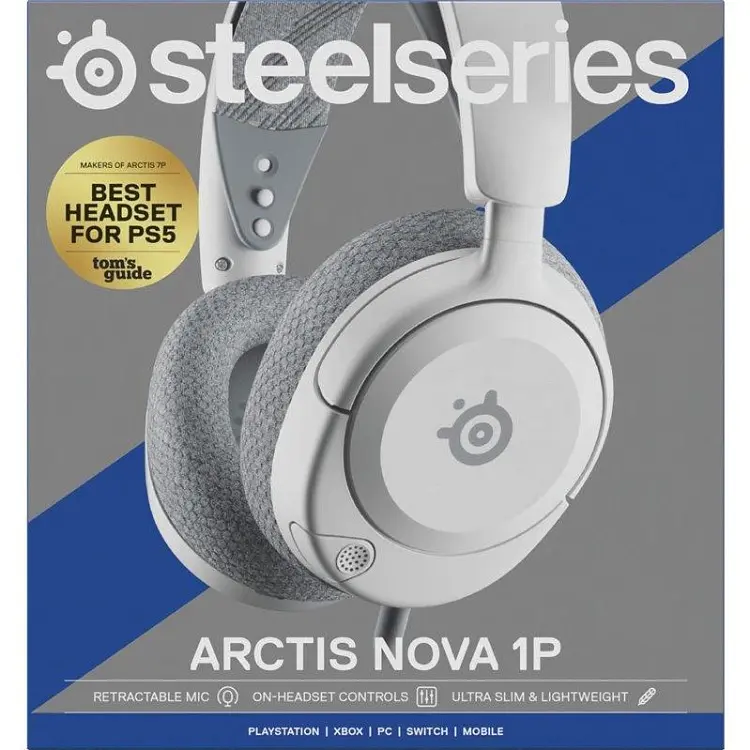 Ігрова гарнітура SteelSeries Arctis Nova 1P White MultiPlatform - фото 8
