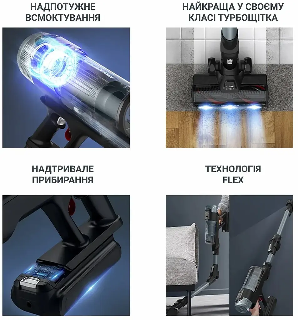 Акумуляторний пилосос Rowenta X-Force Flex 16.60 Animal RH9C71E0 - фото 9