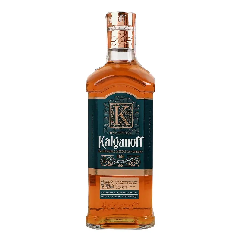 Настойка Kalganoff Калганова с медом на коньяке 40% 1.5 л (3 шт. х 0.5 л)  - фото 2