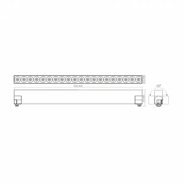 LED світильник трековий VIDEX TR06 30W 4100K 220V чорний - фото 7