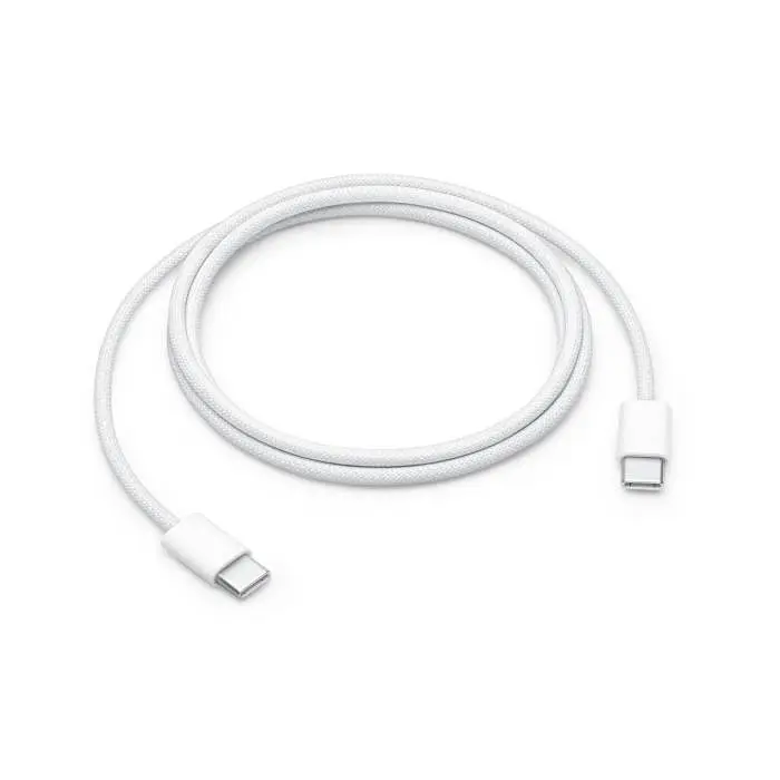 Кабель для зарядки Type-C – Type-C, 1 м, білий, швидка зарядка, для телефону та планшету - фото 5