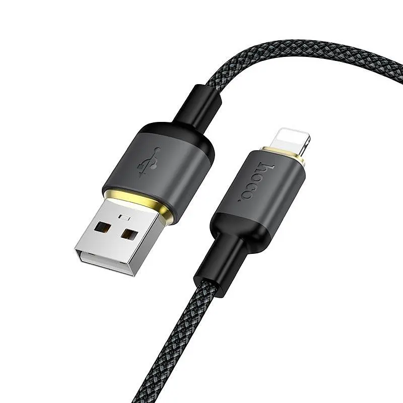 Кабель HOCO Lightning Benefit charging data cable X128 1m, 12W