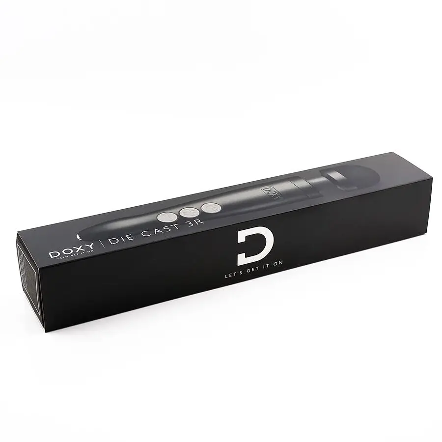 Вібромасажер DOXY Die Cast 3R - Matte Black, дуже потужний, перезаряджуваний, металевий корпус - фото 4