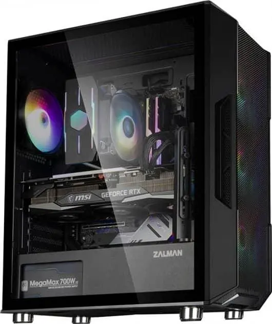 Корпус Zalman I3 Neo Mesh Tempered Glass без БЖ Black (I3NEOBLACK) Без БП - фото 5
