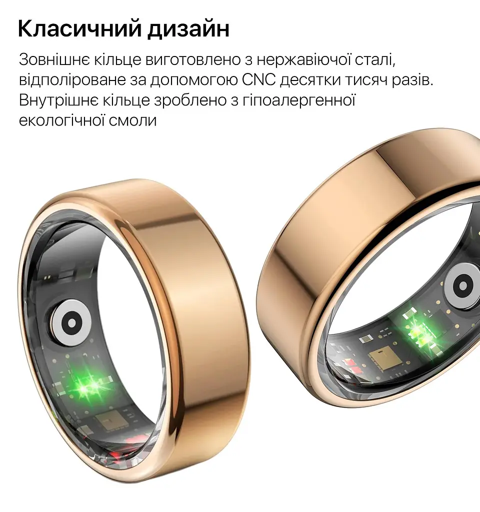 Смарт-кільце Inspire HSR02 10 Gold (HSR02-10-gold) - фото 4