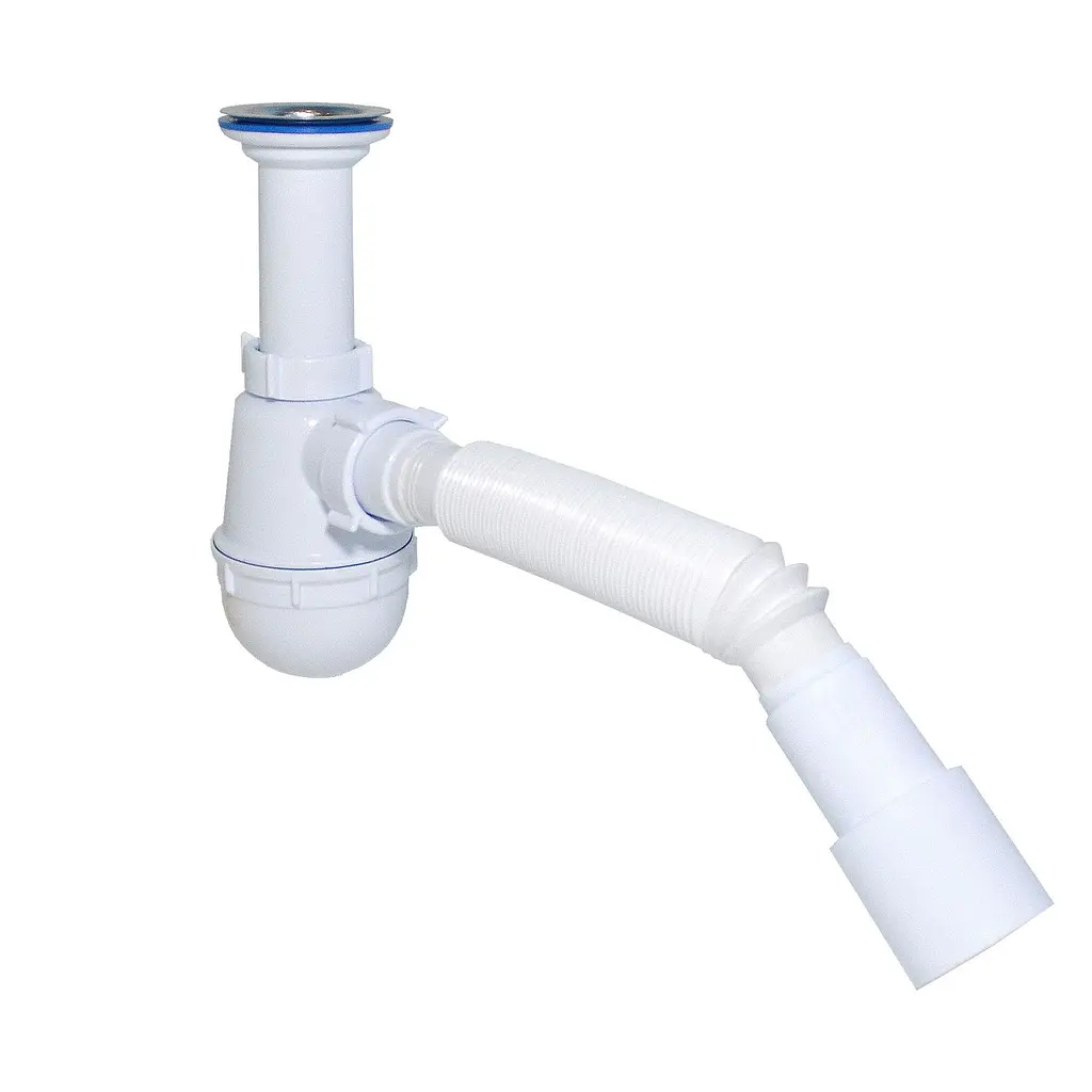 Сифон для мийки Waterstal А-40029 з гофрою 1 1/2″ 000013267
