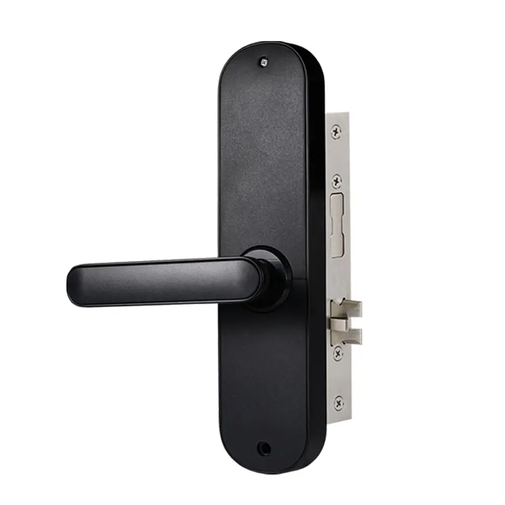 Замок біометричний автономний Trinix TRL-5103BTF Black Left з Bluetooth, зчитувачем відбитків пальців і карт Mifare (65-00012) - фото 3