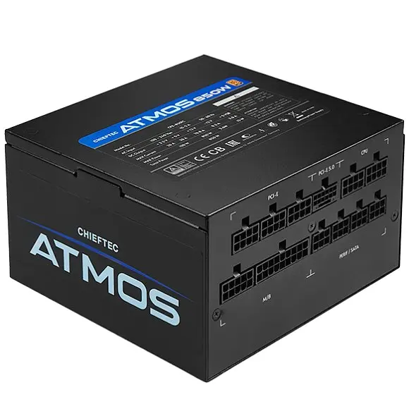 БЖ 850W Chieftec ATMOS CPX-850FC ATX 3.0 120 mm, 80+ GOLD, Cable management, retail - фото 4