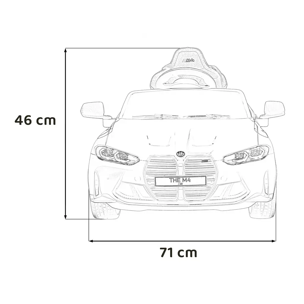 Електромобіль Ramiz BMW M4 12 В,Yellow (PA.SX2418.ZOL) - фото 2