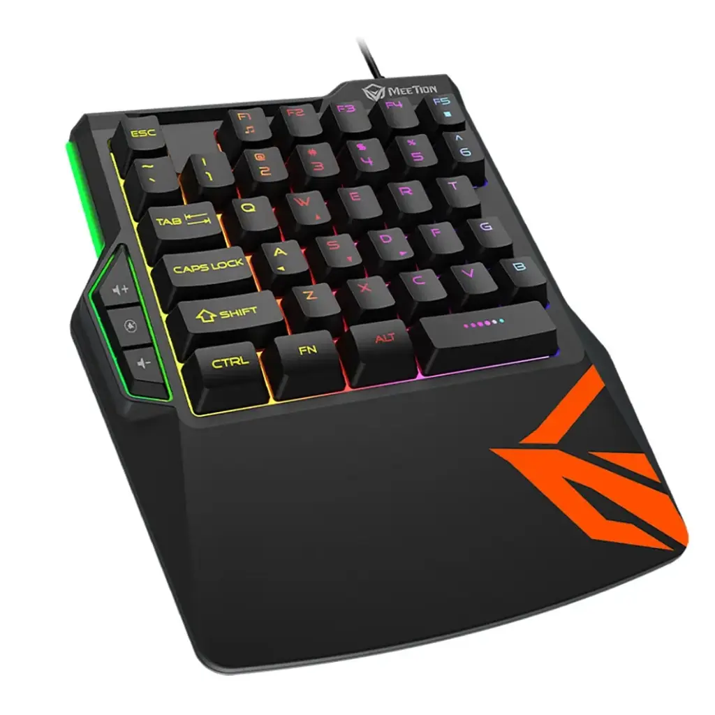 Клавіатура Meetion KB015 USB Black/Orange (MT-KB015-A) - фото 2