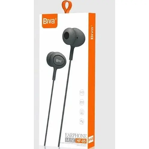 Навушники Biva HF-05 Wired earphones Black - фото 2